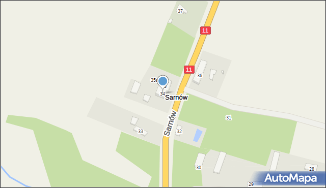 Sarnów, Sarnów, 34, mapa Sarnów