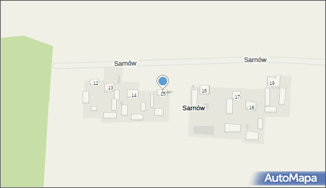 Sarnów, Sarnów, 15, mapa Sarnów