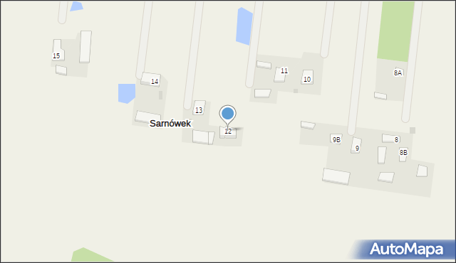 Sarnówek, Sarnówek, 12, mapa Sarnówek