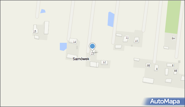 Sarnówek, Sarnówek, 13, mapa Sarnówek