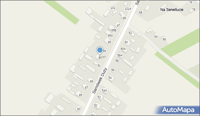 Sarnówek Duży, Sarnówek Duży, 93, mapa Sarnówek Duży