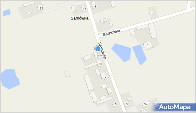 Sarnówka, Sarnówka, 11, mapa Sarnówka