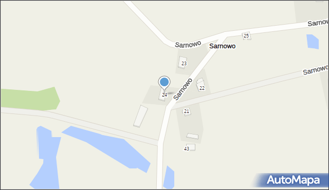 Sarnowo, Sarnowo, 24, mapa Sarnowo