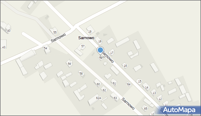 Sarnowo, Sarnowo, 59, mapa Sarnowo