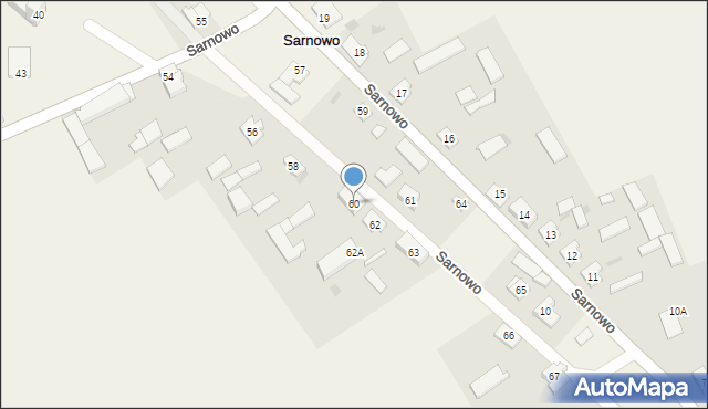 Sarnowo, Sarnowo, 60, mapa Sarnowo