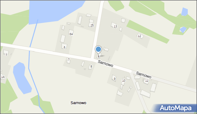 Sarnowo, Sarnowo, 5, mapa Sarnowo