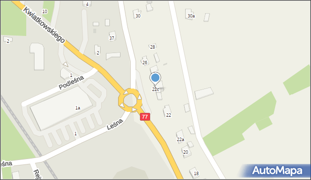 Sarzyna, Sarzyna, 22c, mapa Sarzyna