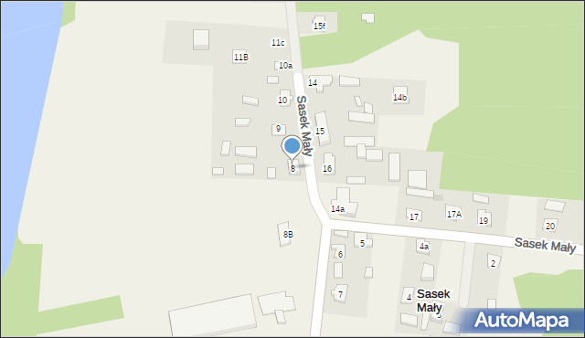 Sasek Mały, Sasek Mały, 8, mapa Sasek Mały