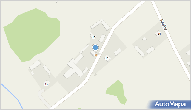 Sasiny, Sasiny, 18, mapa Sasiny