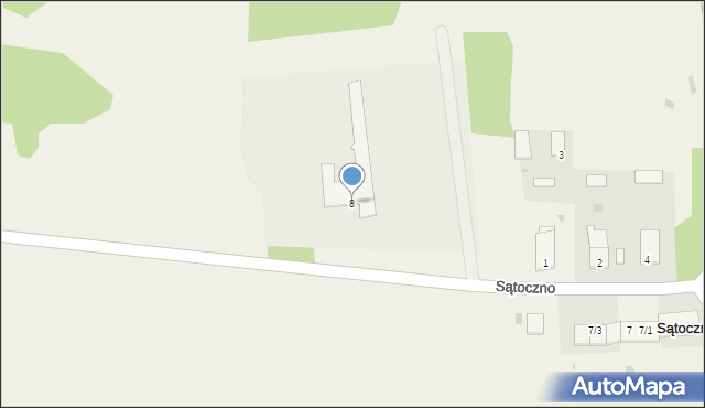 Sątoczno, Sątoczno, 8, mapa Sątoczno