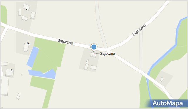 Sątoczno, Sątoczno, 1, mapa Sątoczno