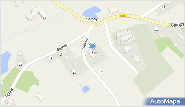 Sątopy, Sątopy, 11b, mapa Sątopy