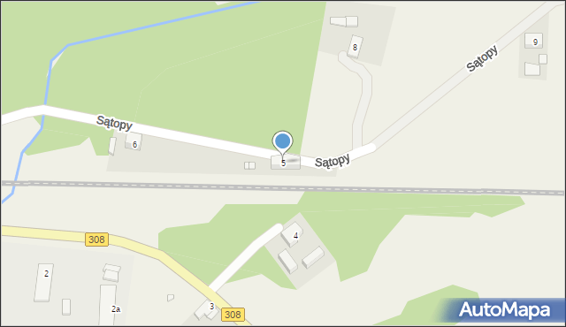 Sątopy, Sątopy, 5, mapa Sątopy