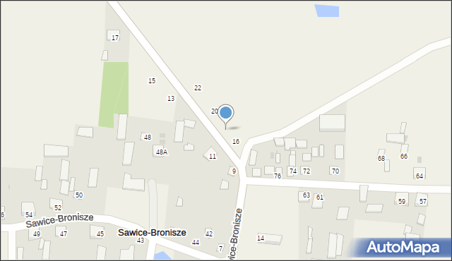 Sawice-Bronisze, Sawice-Bronisze, 18, mapa Sawice-Bronisze