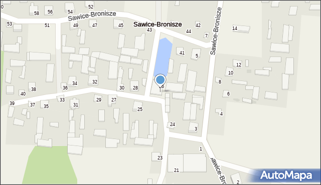 Sawice-Bronisze, Sawice-Bronisze, 26a, mapa Sawice-Bronisze