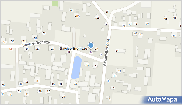 Sawice-Bronisze, Sawice-Bronisze, 44, mapa Sawice-Bronisze