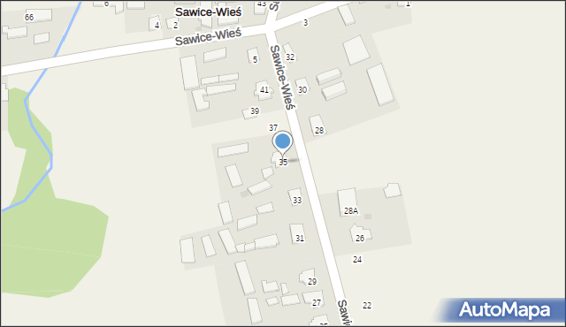 Sawice-Wieś, Sawice-Wieś, 35, mapa Sawice-Wieś