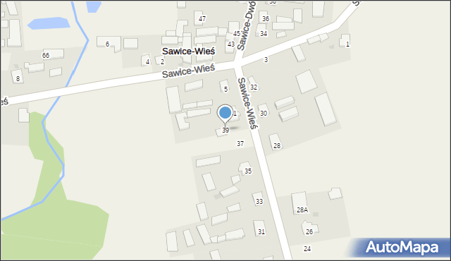 Sawice-Wieś, Sawice-Wieś, 39, mapa Sawice-Wieś