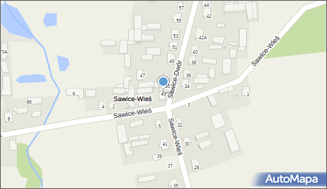 Sawice-Wieś, Sawice-Wieś, 43, mapa Sawice-Wieś