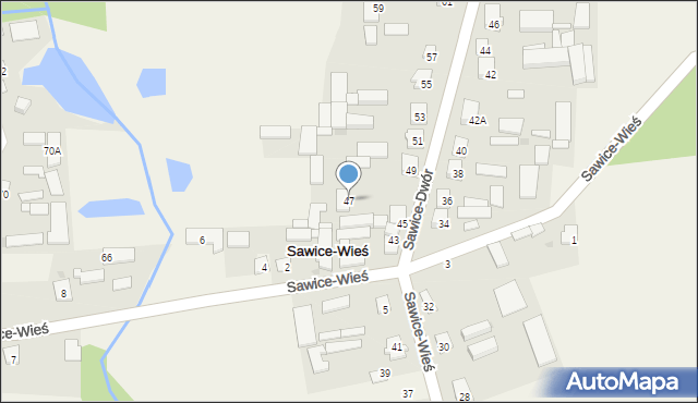 Sawice-Wieś, Sawice-Wieś, 47, mapa Sawice-Wieś