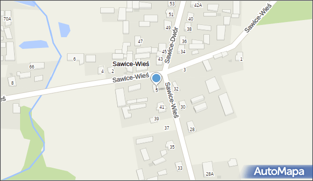 Sawice-Wieś, Sawice-Wieś, 5, mapa Sawice-Wieś