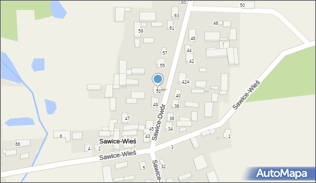 Sawice-Wieś, Sawice-Wieś, 51, mapa Sawice-Wieś