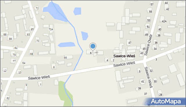 Sawice-Wieś, Sawice-Wieś, 6A, mapa Sawice-Wieś