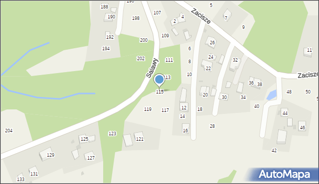 Siepraw, Salawy Anieli, 115, mapa Siepraw