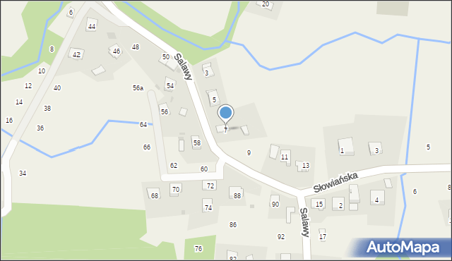 Siepraw, Salawy Anieli, 7, mapa Siepraw