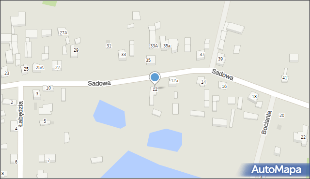 Sieradz, Sadowa, 12, mapa Sieradz