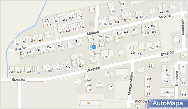 Skarbimierz, Sadowa, 3, mapa Skarbimierz