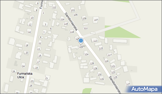 Sokolniki, Sandomierska, 122, mapa Sokolniki