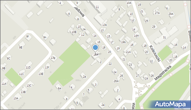 Sokołów Podlaski, Sadowa, 18A, mapa Sokołów Podlaski