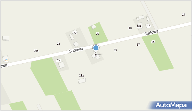 Stachowo, Sadowa, 21, mapa Stachowo