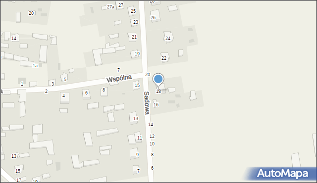 Suchożebry, Sadowa, 18, mapa Suchożebry