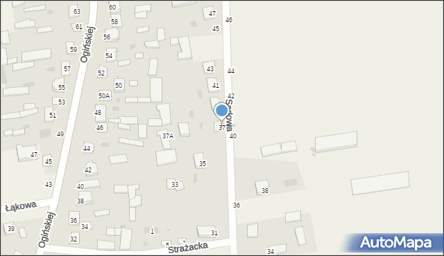 Suchożebry, Sadowa, 37, mapa Suchożebry