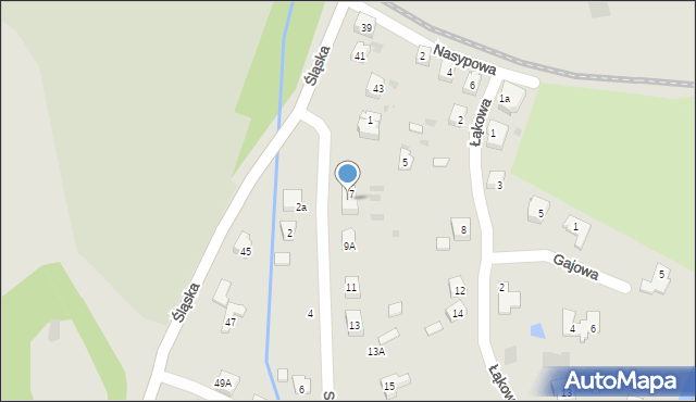 Świdnica, Sadowa, 9, mapa Świdnicy