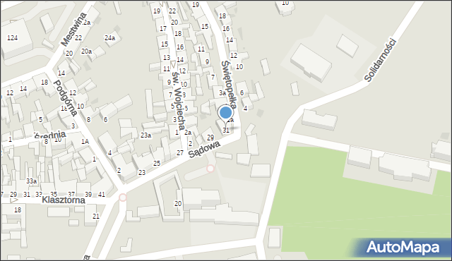 Świecie, Sądowa, 31, mapa Świecie