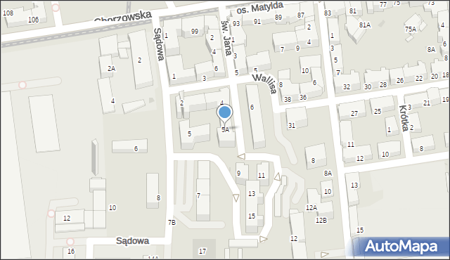 Świętochłowice, Sądowa, 5A, mapa Świętochłowice