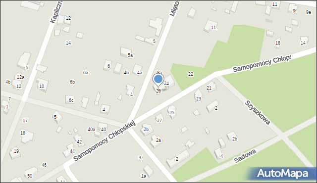Szczecin, Samopomocy Chłopskiej, 26, mapa Szczecina