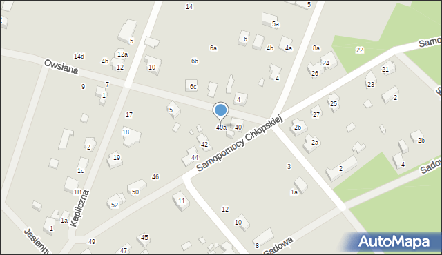 Szczecin, Samopomocy Chłopskiej, 40a, mapa Szczecina