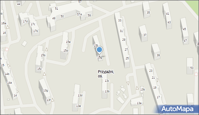 Szczecin, Santocka, 15g, mapa Szczecina