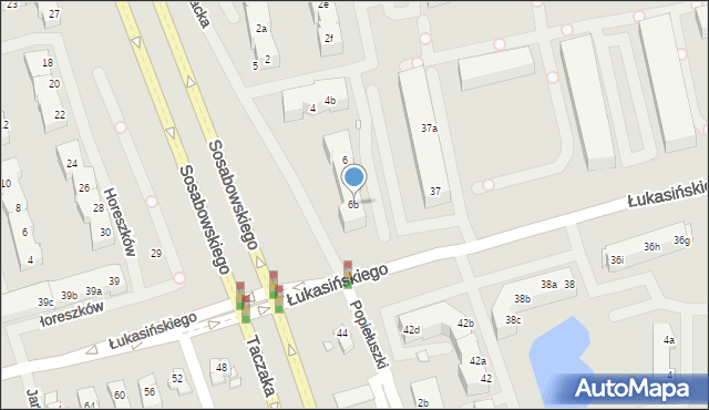 Szczecin, Sadowskiego Zygmunta, gen., 6b, mapa Szczecina