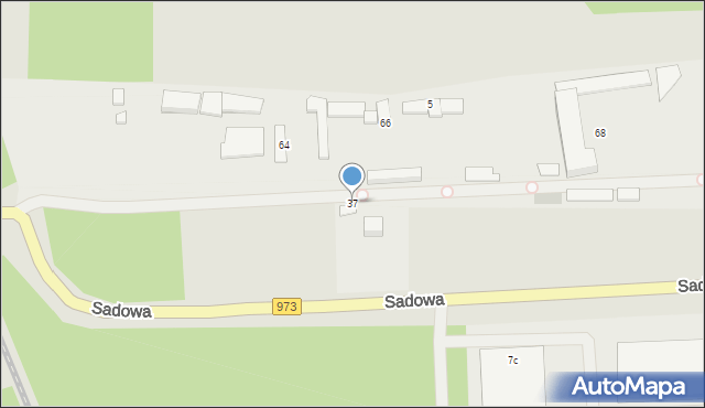 Tarnów, Sadowa, 37, mapa Tarnów