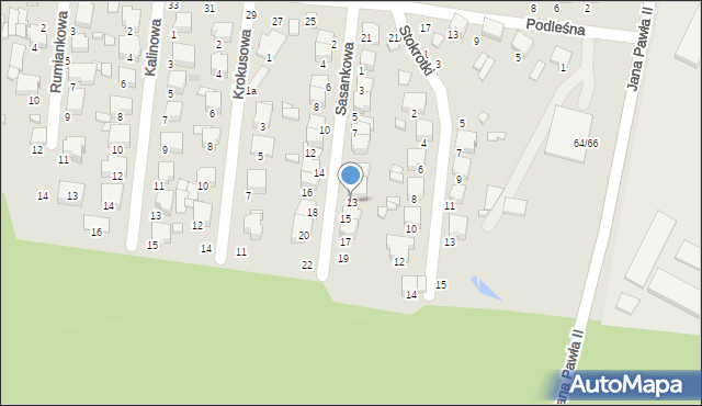 Tomaszów Mazowiecki, Sasankowa, 13, mapa Tomaszów Mazowiecki