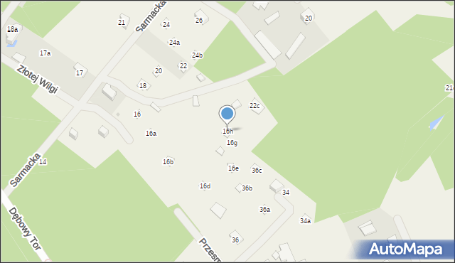 Topolina, Sarmacka, 16h, mapa Topolina