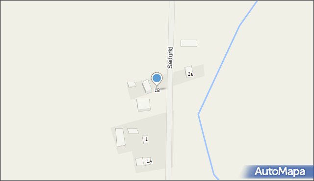 Trzylatków Duży, Sadurki, 1B, mapa Trzylatków Duży