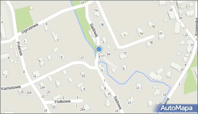 Tyczyn, Sadowa, 3, mapa Tyczyn