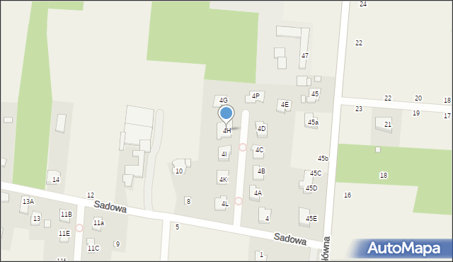 Ustanów, Sadowa, 4H, mapa Ustanów