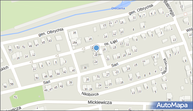 Wadowice, Sari Ady, 22, mapa Wadowice